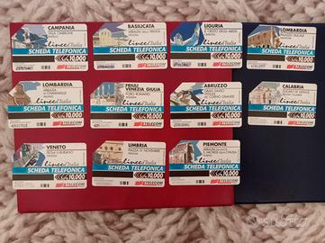 Schede telefoniche serie LINEE D'ITALIA
