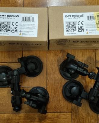 Fat Gecko car mount triple cup nuovo