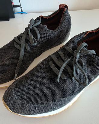 Loro Piana '360 Flexi Walk' Carbon Knit Sneakers