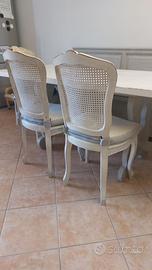 Tavolo e sedie Shabby