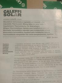 Miscelatore termostatico regolabile per impianti s