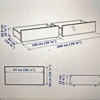 I cassetti sottoletto MALM IKEA