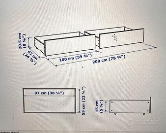 I cassetti sottoletto MALM IKEA