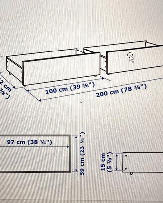 I cassetti sottoletto MALM IKEA