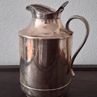 Caraffa termica vintage placcata argento, design 