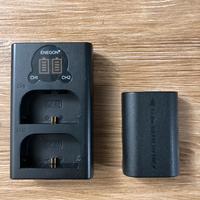 Caricabatteria con batteria LP-E6 compatibile