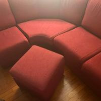 Divano angolo arrotondato