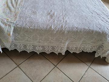 Coperta Matrimoniale a Mano all'Uncinetto - Cotone