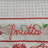 asciugapiatti a punto croce 