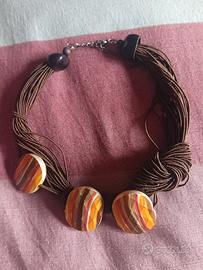 collana etnica in corda