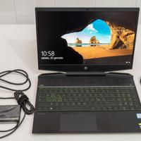 Notebook HP gaming I7 9750 512gb 16gb GTX1650  15"