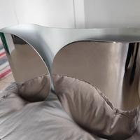 Floss Foglio lampada da parete Cromo