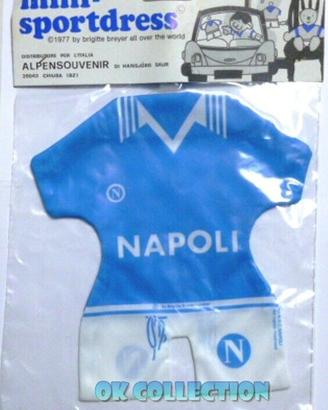 Vecchio gadget 1977 Calcio mini maglietta NAPOLI
