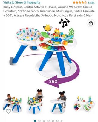 Girello con tavolo gioco rimovibile