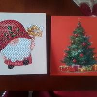 2 biglietti Natalizi pop up diamond painting