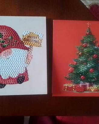 2 biglietti Natalizi pop up diamond painting