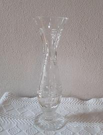 Vaso monofiore in cristallo