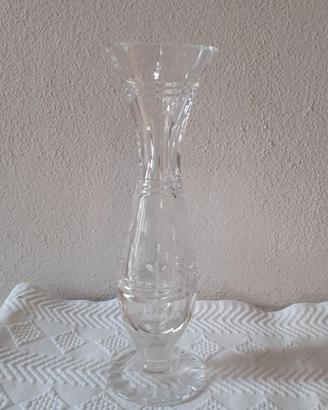 Vaso monofiore in cristallo