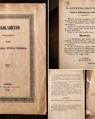 Documento originale 1848 Daniele Manin