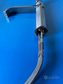 Miscelatore inox per lavello cucina
