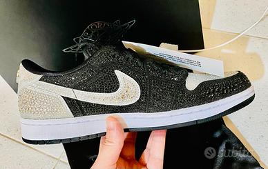 Swarovski x Air Jordan 1 Low Stealth Nere