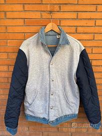 Varsity Levi’s reversibile giacca jeans felpa M