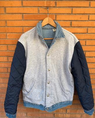 Varsity Levi’s reversibile giacca jeans felpa M
