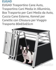 Trasportino in alluminio per animali di media tagl