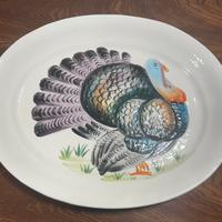 Piatto ovale decorato