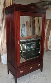 armadio antico con specchio originale