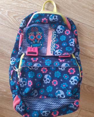 Zaino Seven bambina teschio blu rosa