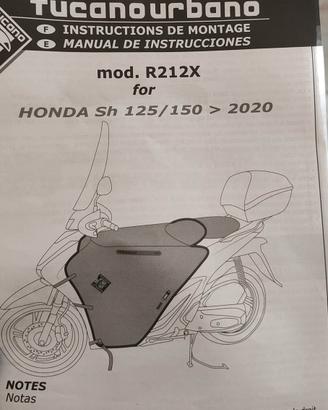 Coprigambe Tucano mod. R212X Honda SH125/150