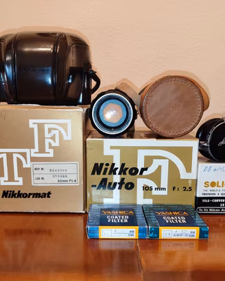 Nikkormat FT + Nikkor 50/1.4 + Nikkor 105/2.5