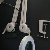 Lampada led lente ingrandimento 10X + alimentatore