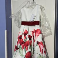 Vestito gigli rossi Nazareno Gabrielli