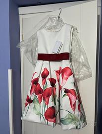 Vestito gigli rossi Nazareno Gabrielli