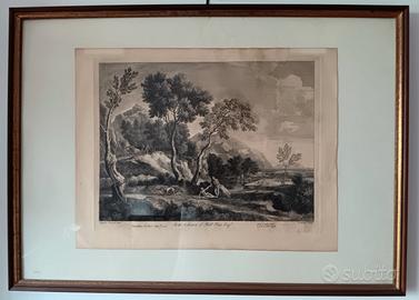 Stampa antica del 1743 di Joseph Wood