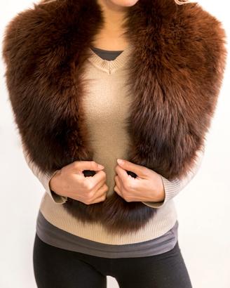 Splendido collo in pelliccia di visone