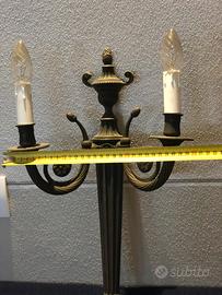 N.2 applique in ottone brunito