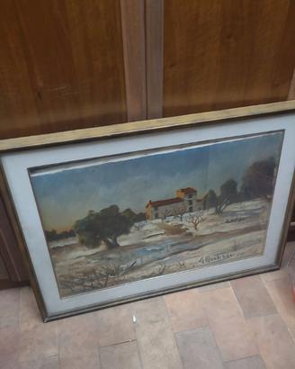 quadro antico olio su tela