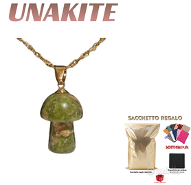 Collana Ciondolo Magic Mushroom NATURAL STONE