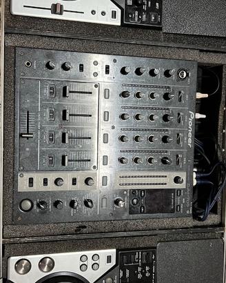 Cdj 400 pioneer  mixer djm 700 completa di flycase