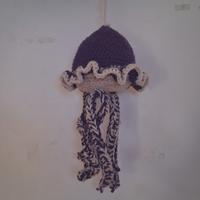 peluche medusa viola uncinetto per casa