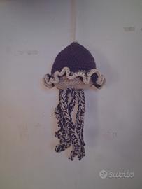 peluche medusa viola uncinetto per casa