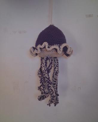 peluche medusa viola uncinetto per casa