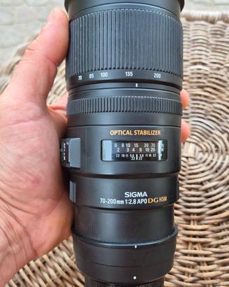 Obiettivo Sigma 70-200mm f2.8 APO EX DG OS
