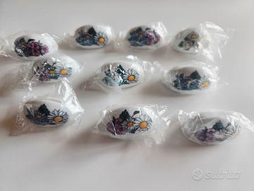 10 segnaposto in ceramica