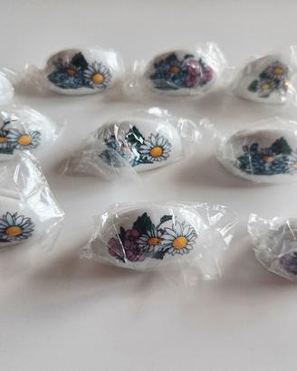 10 segnaposto in ceramica