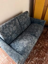 Divano 2 posti copertura in denim/jeans lavorata