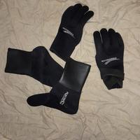 guanti + sottocalzari subacquea